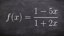 Determining the asymptotes of a rational function Instructional Video