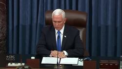 Mike Pence condemns the violence and loss of life in D.C. News Clip
