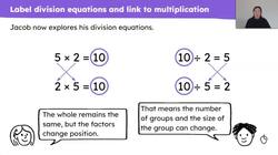 Explain each part of a division equation and know how they can be interchanged Instructional Video