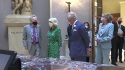Charles and Camilla visiting the Theatre Royal in Drury Lane News Clip