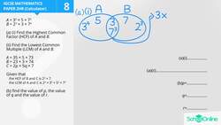 Finding the HCF and LCM of Numbers and Solving Equations Instructional Video
