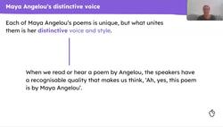 An introduction to Maya Angelou's distinctive voice: ‘Life Doesn’t Frighten Me’ Instructional Video