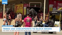 Sioux Checkpoints Aim To Block Bikers From Crossing Tribal Lands News Clip