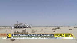 Iran holds large-scale military drills | Test fires range of cruise missiles News Clip
