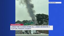 Tractor-trailer explodes into flames on Route 3 in Clifton sending fireball across highway Instructional Video