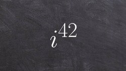 How to simplify imaginary numbers to a higher power Instructional Video