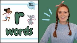 r' Words | Blending Phonics | CVC Words | r Words with Pictures | Learn to Read | British Teacher Instructional Video