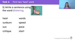 Rich vocabulary associated with heat Instructional Video