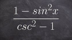 Simplifying trigonometric expressions by using pythagorean identities Instructional Video