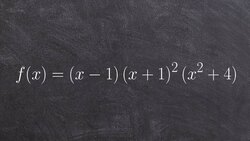Sketch the graph of the polynomial by hand using zeros, multiplicity and end behavior Instructional Video