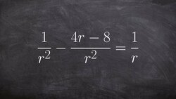 Solve an equation with rational terms Instructional Video