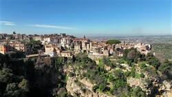 Hadrian's Villa: A Drone's View of Historic Roman Splendor Stock Footage
