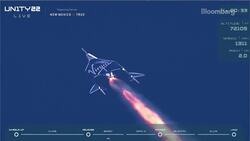 VSS Unity Rockets to Space With Branson, Crew News Clip