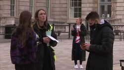 Max Whitlock and Laura Kenny speaking to press officers at Somerset House News Clip
