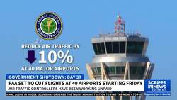 FAA set to cut flights at 40 US airports starting Friday News Clip