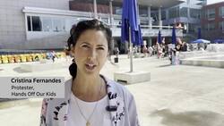 Protest, counter-protest over 2SLGBTQ+ school policies held in front of Kitchener city hall News Clip