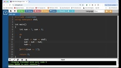 C++: Print and Sum Natural Numbers Instructional Video
