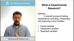 Marketing - What is Experimental Research Instructional Video