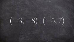 How to write the equation of a line between two points Instructional Video