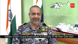 Indian Coast Guard evacuates a critically ill 48-year-old man, rescues 5 fishermen News Clip