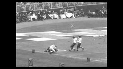 New York Giants defeat Chicago Cardinals in National Football League football game in Yankee Stadium in New York City News Clip