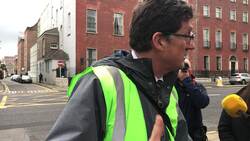 Green Party leader Eamon Ryan arrives at sub-Cabinet meeting in Ireland News Clip
