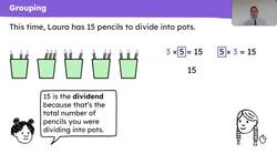 Explain how each part of a multiplication and division equation relates to a story Instructional Video