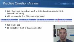 Cisco CCNA 200-301: The Complete Guide to Getting Certified - Subnetting Practice Questions Instructional Video