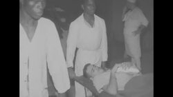 French Dien Bien Phu wounded are evacuated to Luang Prabang while France tries to stop the communists by bombing vital highways News Clip