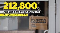 Canada lost 213,000 jobs in January News Clip