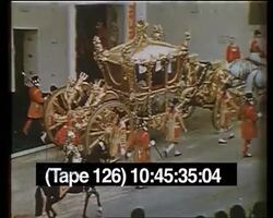 Coronation of Queen Elizabeth II Stock Footage