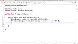 Java Programming for Complete Beginners - Java 16 - Step 10 - Exploring New Java API - Predicate - not Method Instructional Video