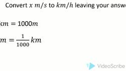 Convert between m/s to km/h Instructional Video