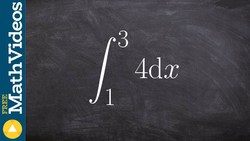 Learn how to evaluate the integral of a constant Instructional Video