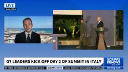 G7 leaders tackle the issue of migration on the second day of their summit in Italy News Clip