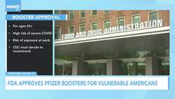 FDA Backs Pfizer COVID-19 Boosters For Seniors, High-Risk News Clip
