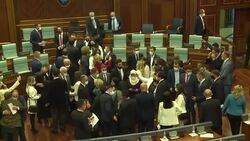 CLEAN : Kosovo leftist party Vetevendosje forms government News Clip