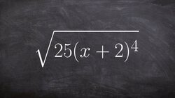 How to simplify the square root of an expression with a binomial part of the radicand Instructional Video