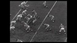 Second quarter of the 12/26/1955 Cleveland Browns vs the LA Rams football game in which the Browns win the NFL championship News Clip