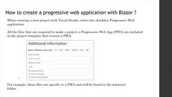 Build and Learn ASP.NET 6.0 Blazor Hands-On - What Is a Progressive Web Application? Instructional Video