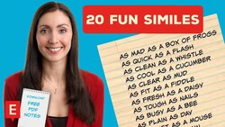 20 Common English Phrases for Describing Things | Common English Similes Instructional Video