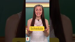 Pronounce the word 'schedule' #shorts Instructional Video