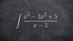 Find the antiderivative using long division and natural logarithms Instructional Video