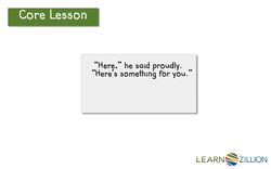 Fluently Reading Dialogue: Recognizing Clue Adverbs Instructional Video