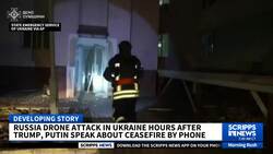 New Russian drone attacks target Ukrainian hospital amid ceasefire talks News Clip