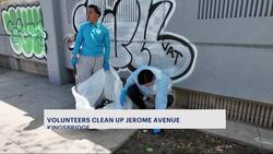 College student volunteers help clean up trash, graffiti in Kingsbridge News Clip