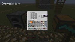 Minecraft Tutorial: How to Make a Lever in Minecraft Instructional Video