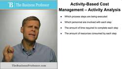 Activity Based Cost Management - Activity Analysis Instructional Video