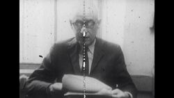 Man Speaking to Television Camera Stock Footage