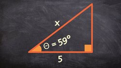 Learn how to use cosine to find the missing side of a right triangle Instructional Video